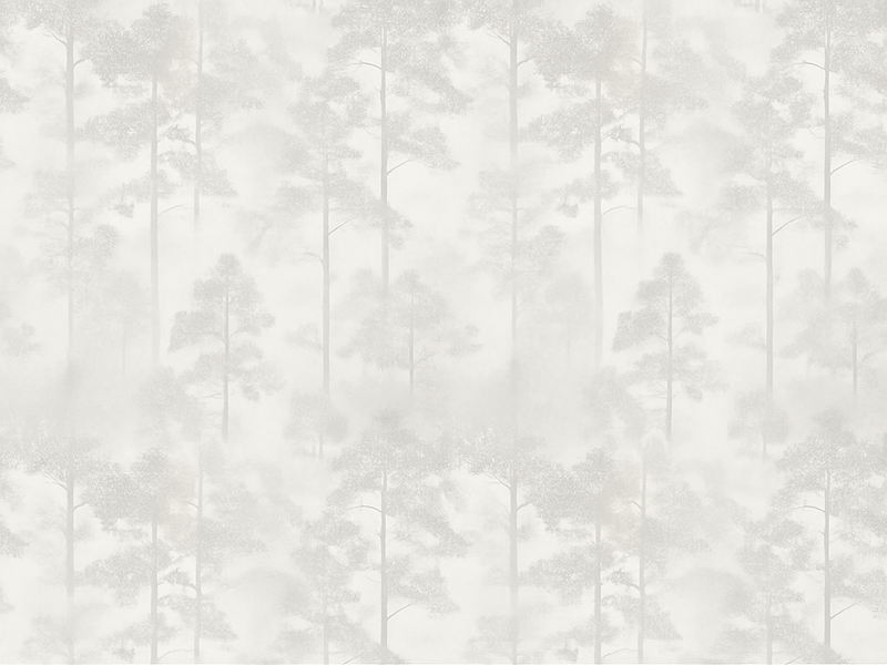 Bedroom vinyl carpet mysterious foggy forest - TenStickers