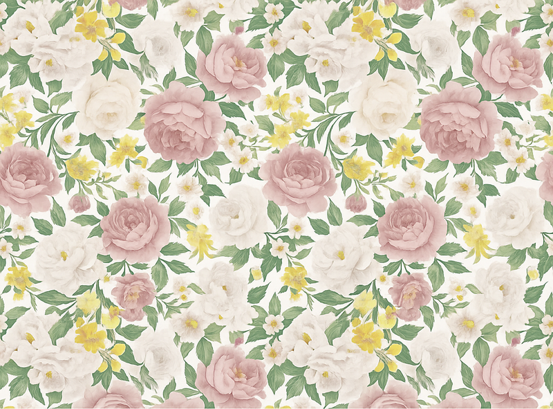 Bedroom vinyl carpet smoky mysterious botanical design - TenStickers