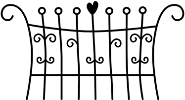 Bedroom vinyl carpet heart barrier - TenStickers