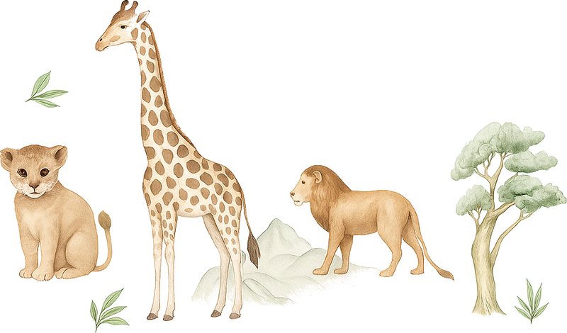 Calmed savannah bedroom vinyl carpet - TenStickers