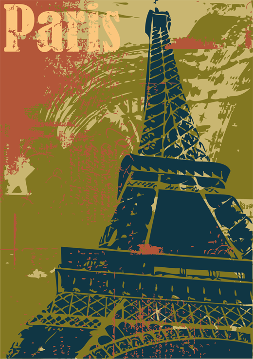 Bedroom vinyl carpet paris decorative vinyl poster - TenStickers