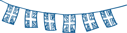 Bedroom vinyl carpet uk bunting vinyl - TenStickers