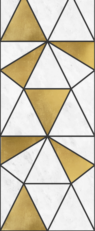 Office vinyl carpet geometric marble design - TenStickers