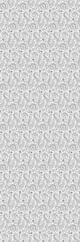 Ornamental flowers vintage office vinyl carpet - TenStickers