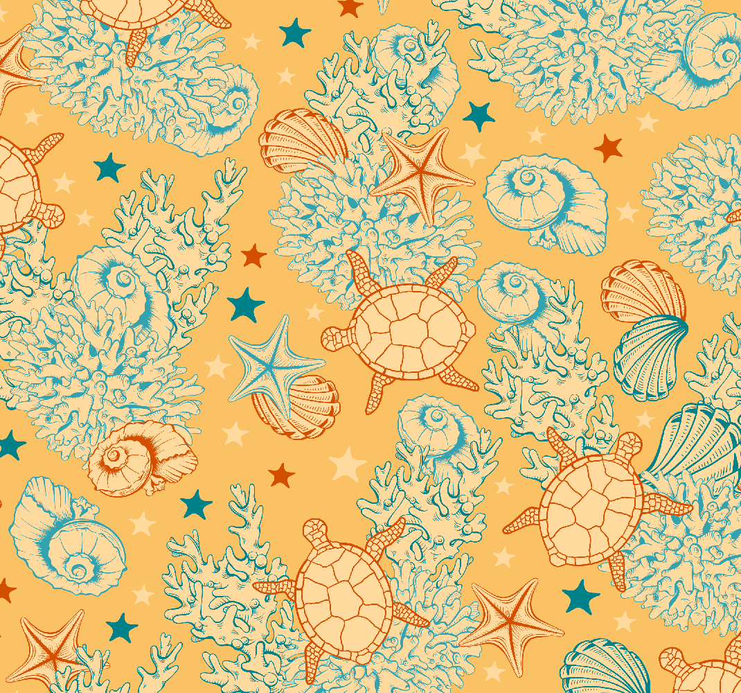 Bedroom vinyl carpet underwater soft colors - TenStickers
