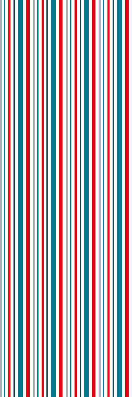 Bedroom vinyl carpet in marine retro striped design - TenStickers