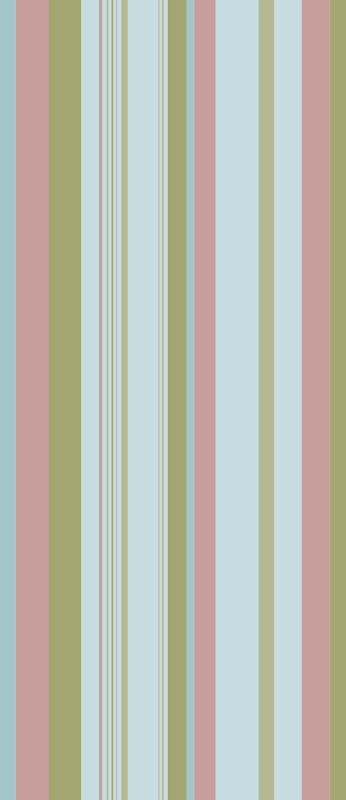 Bedroom vinyl carpet in blue and green 80's stripes - TenStickers