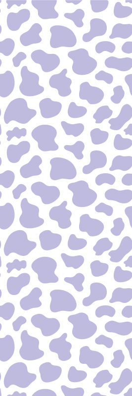 Bedroom vinyl carpet in purple cow print - TenStickers