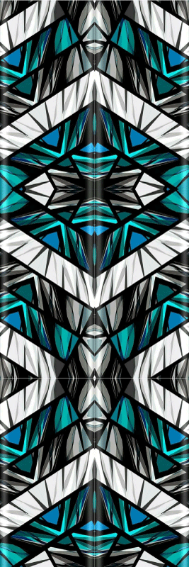 Cool black blue and white graffiti bedroom vinyl carpet - TenStickers