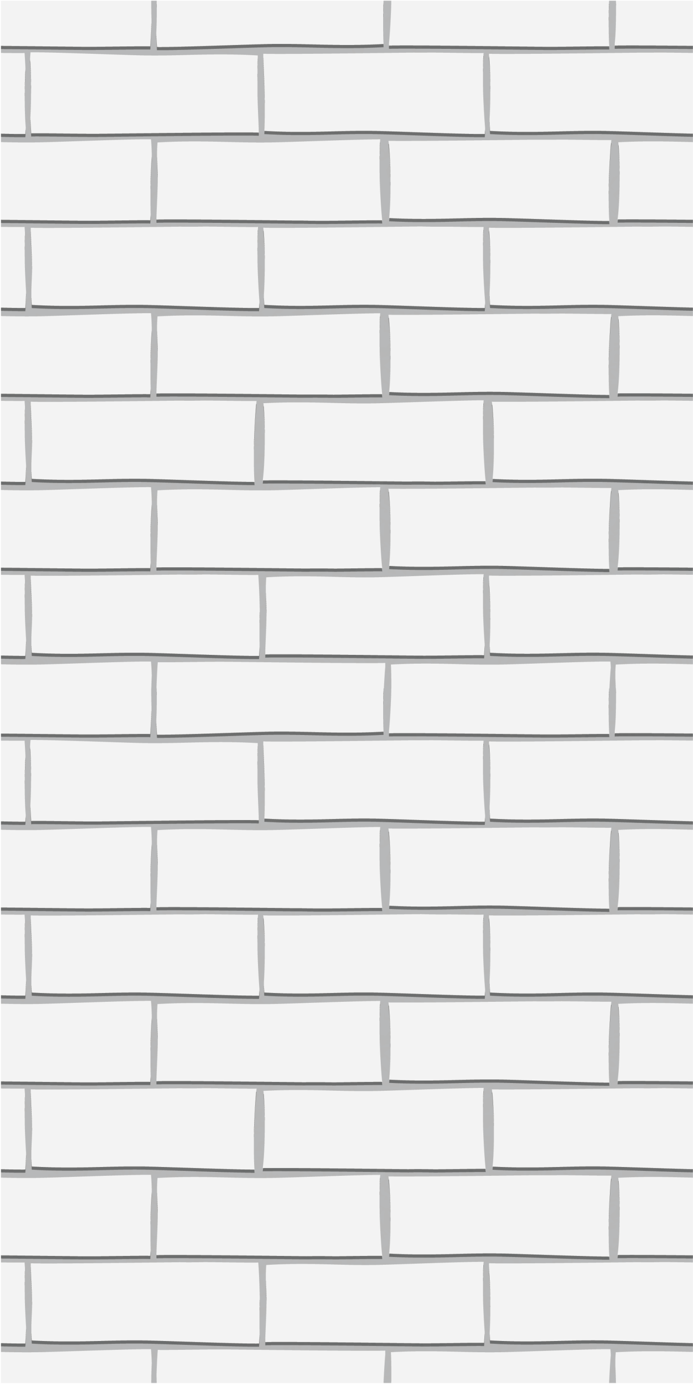 Bedroom vinyl carpet in white thick bricks - TenStickers
