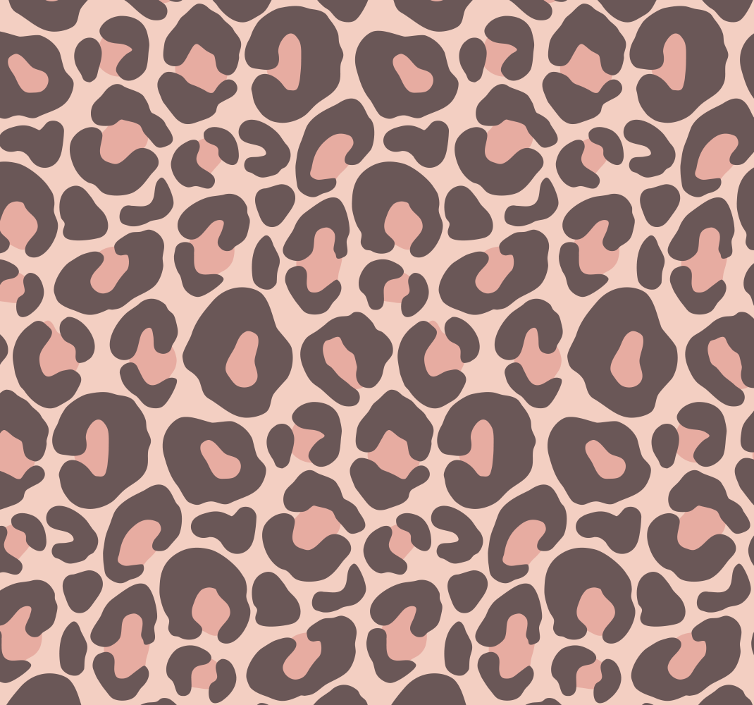 Pink leopard print bedroom vinyl carpet - TenStickers