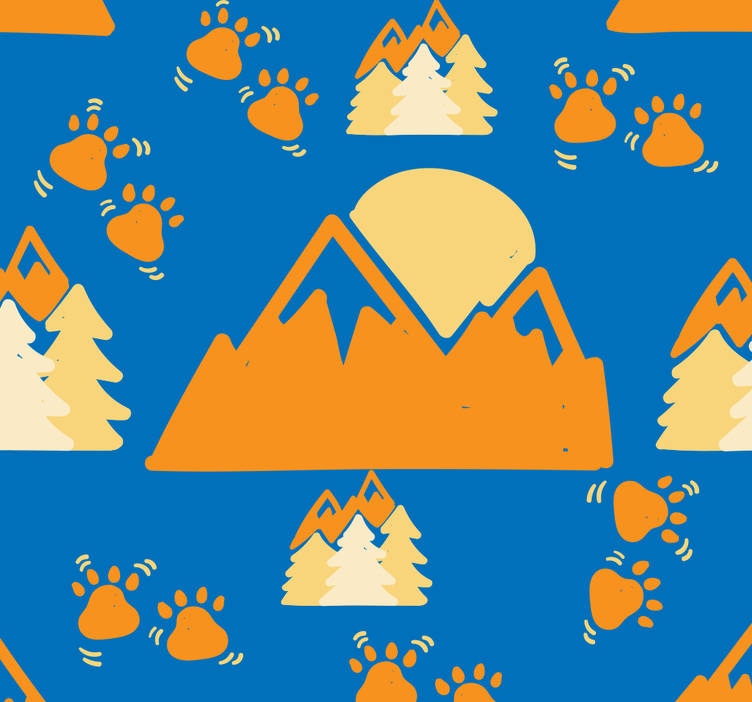 Bedroom vinyl carpet footprints on dark blue background - TenStickers