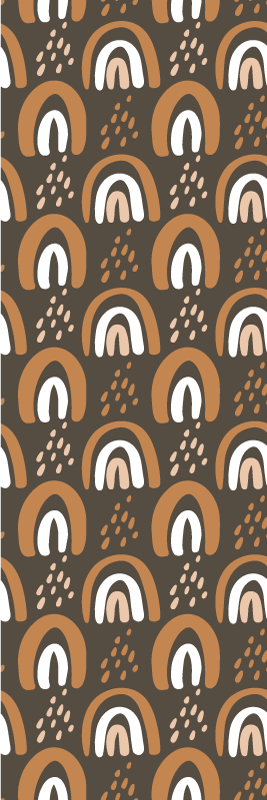 Bedroom vinyl carpet with rainbow drops and rain - TenStickers