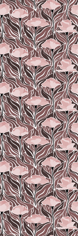 Bedroom vinyl carpet with vintage abstract design - TenStickers