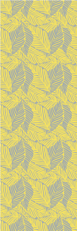 Bedroom vinyl carpet in pantone tropical leaves - TenStickers