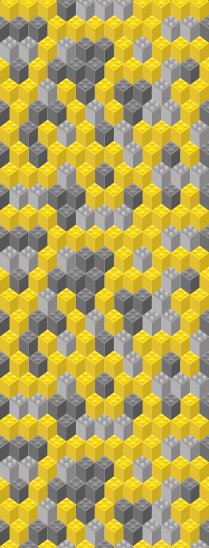 Bedroom vinyl carpet in pantone color blocks - TenStickers