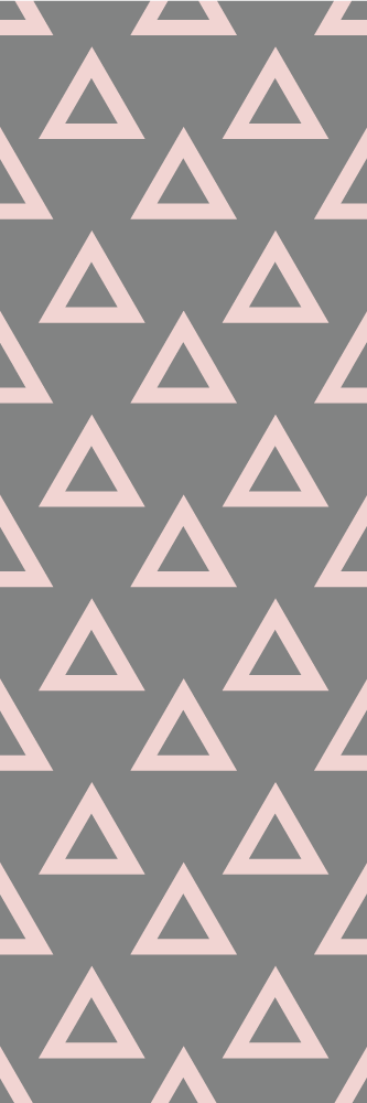 Bedroom vinyl carpet in pink and grey triangles - TenStickers