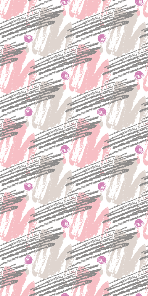 Bedroom vinyl carpet in pink and grey strokes - TenStickers