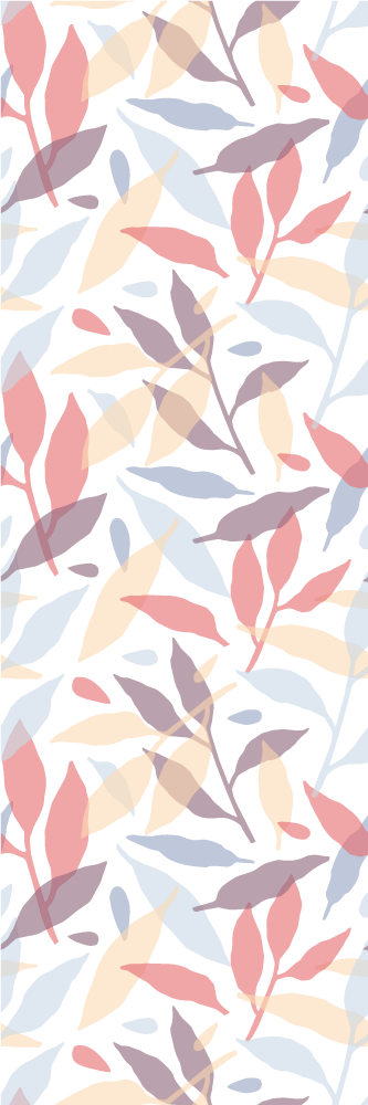 Bedroom vinyl carpet colorful tree branches - TenStickers