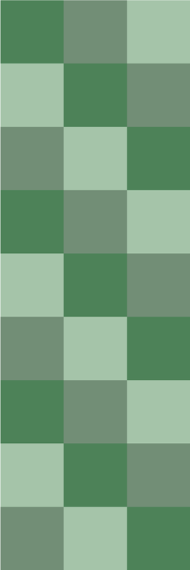 Bedroom vinyl carpet in green tile tones - TenStickers