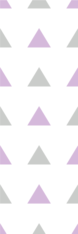 Bedroom vinyl carpet in gray and purple triangles - TenStickers