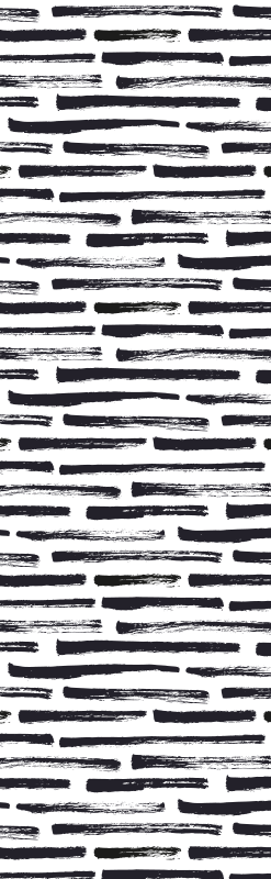 Bedroom vinyl carpet vintage black lines on white - TenStickers