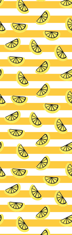 Bedroom vinyl carpet with lemon motif design - TenStickers