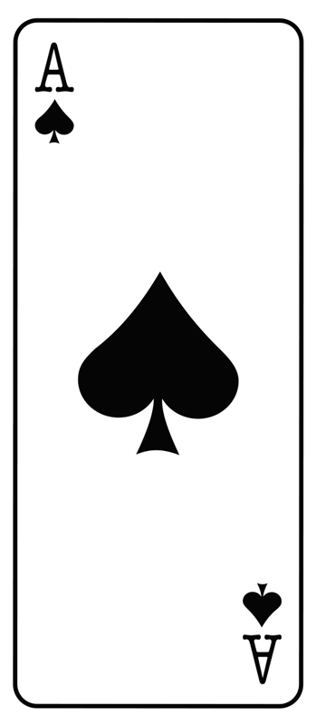 Bedroom vinyl carpet ace of spades - TenStickers