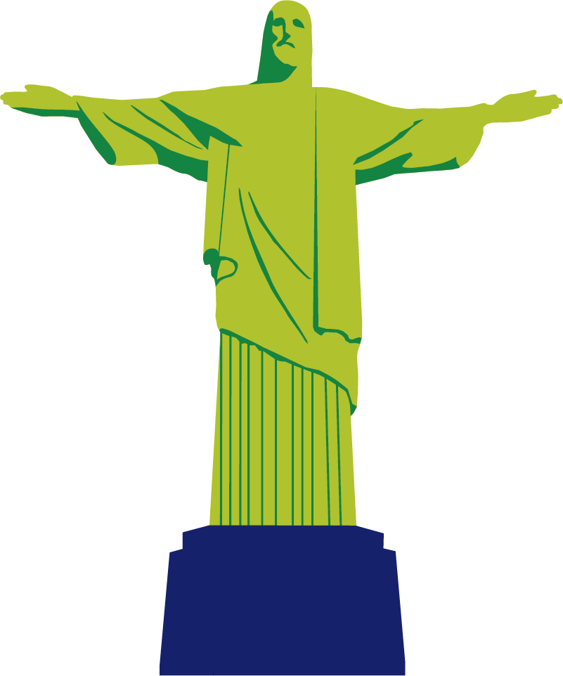 Bedroom vinyl carpet christ the redeemer - TenStickers