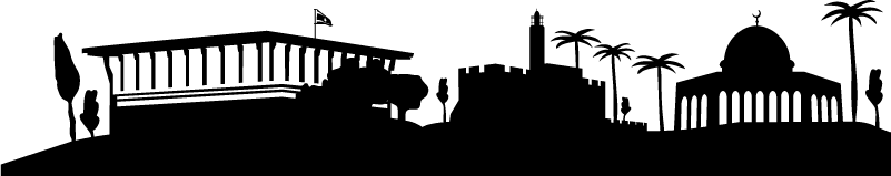 Bedroom vinyl carpet jerusalem skyline design - TenStickers