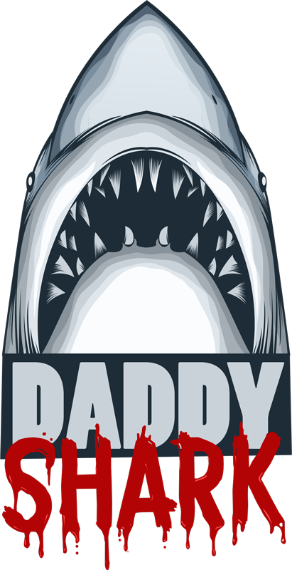 Bedroom vinyl carpet daddy shark - TenStickers