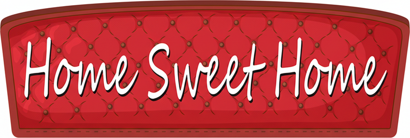 Bedroom vinyl carpet home sweet home - TenStickers