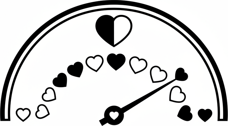 Bedroom vinyl carpet love gauge headboard sticker - TenStickers