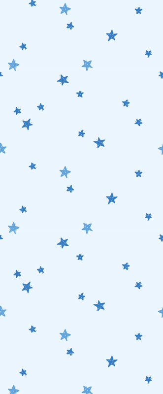 Nordic vinyl carpet in pastel blue star pattern - TenStickers