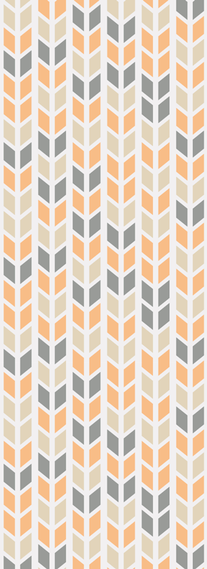 Nordic vinyl carpet nordic geometric blooms - TenStickers