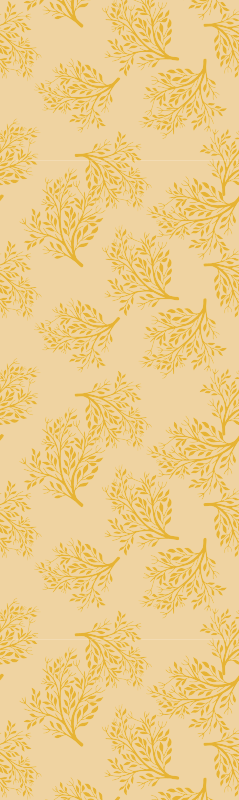 Nordic vinyl carpet orange tree design - TenStickers