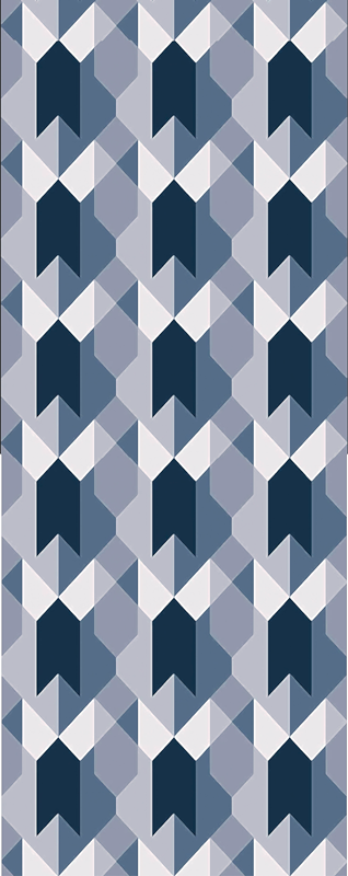 Nordic vinyl carpet in geometric copenhagen style - TenStickers