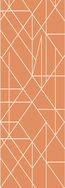 Nordic vinyl carpet geometric mosaic design - TenStickers
