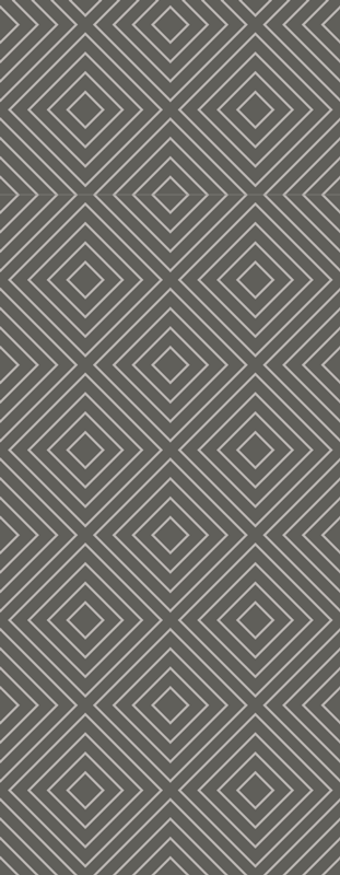 Nordic vinyl carpet in white and gray squares pattern - TenStickers