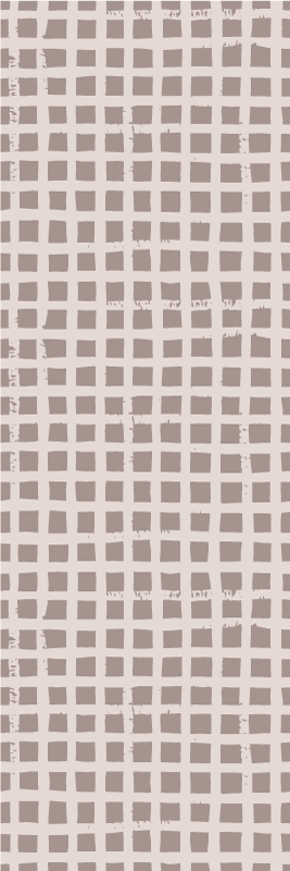 Nordic vinyl carpet in a warm brown check pattern - TenStickers
