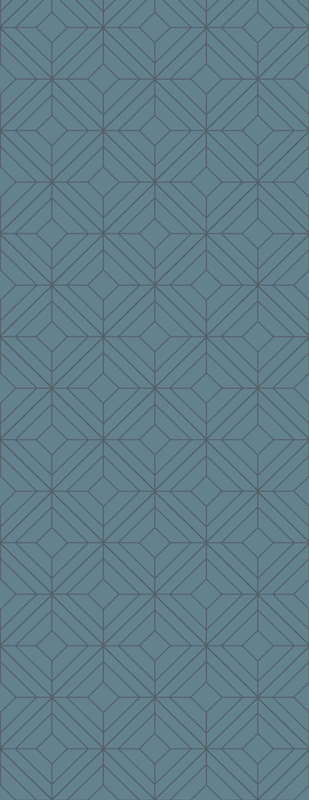 Nordic vinyl carpet in gray diamond pattern - TenStickers