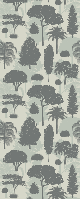Nordic vinyl carpet with tree patterns design - TenStickers