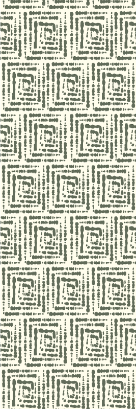 Nordic vinyl carpet in green japandi pattern - TenStickers