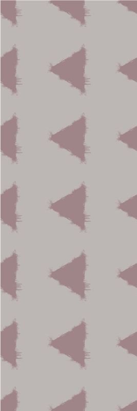 Nordic vinyl carpet in beige japandi triangle pattern - TenStickers