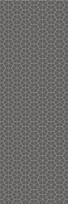 Nordic vinyl carpet minimalistic hexagonal design - TenStickers