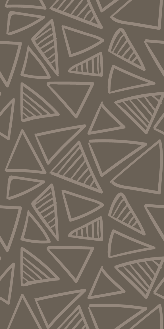 Nordic vinyl carpet with brown triangle stripes - TenStickers