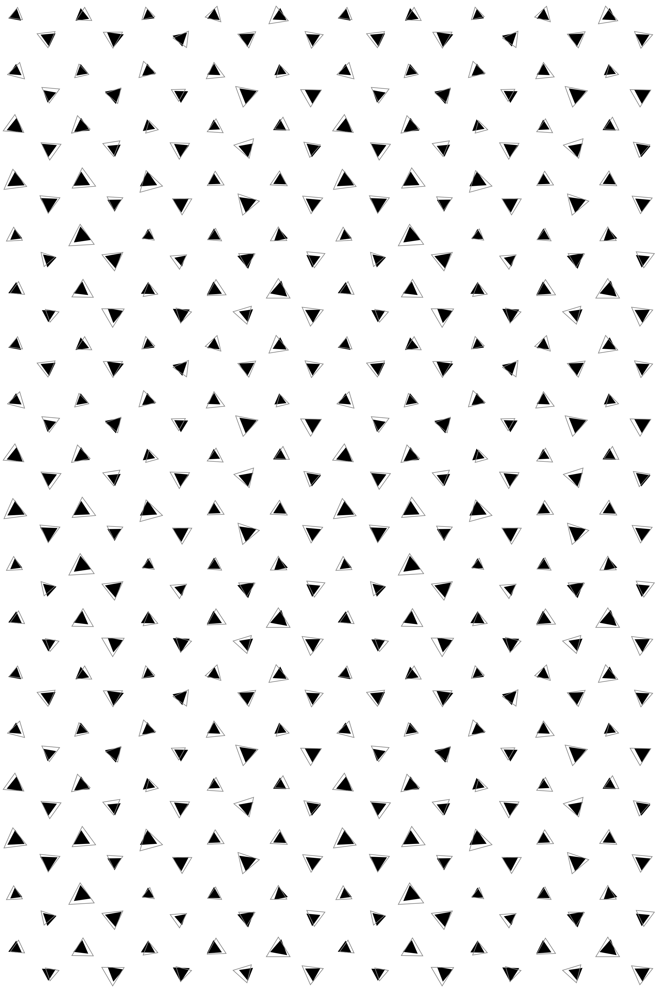 Nordic vinyl carpet in black and grey 3d triangles - TenStickers