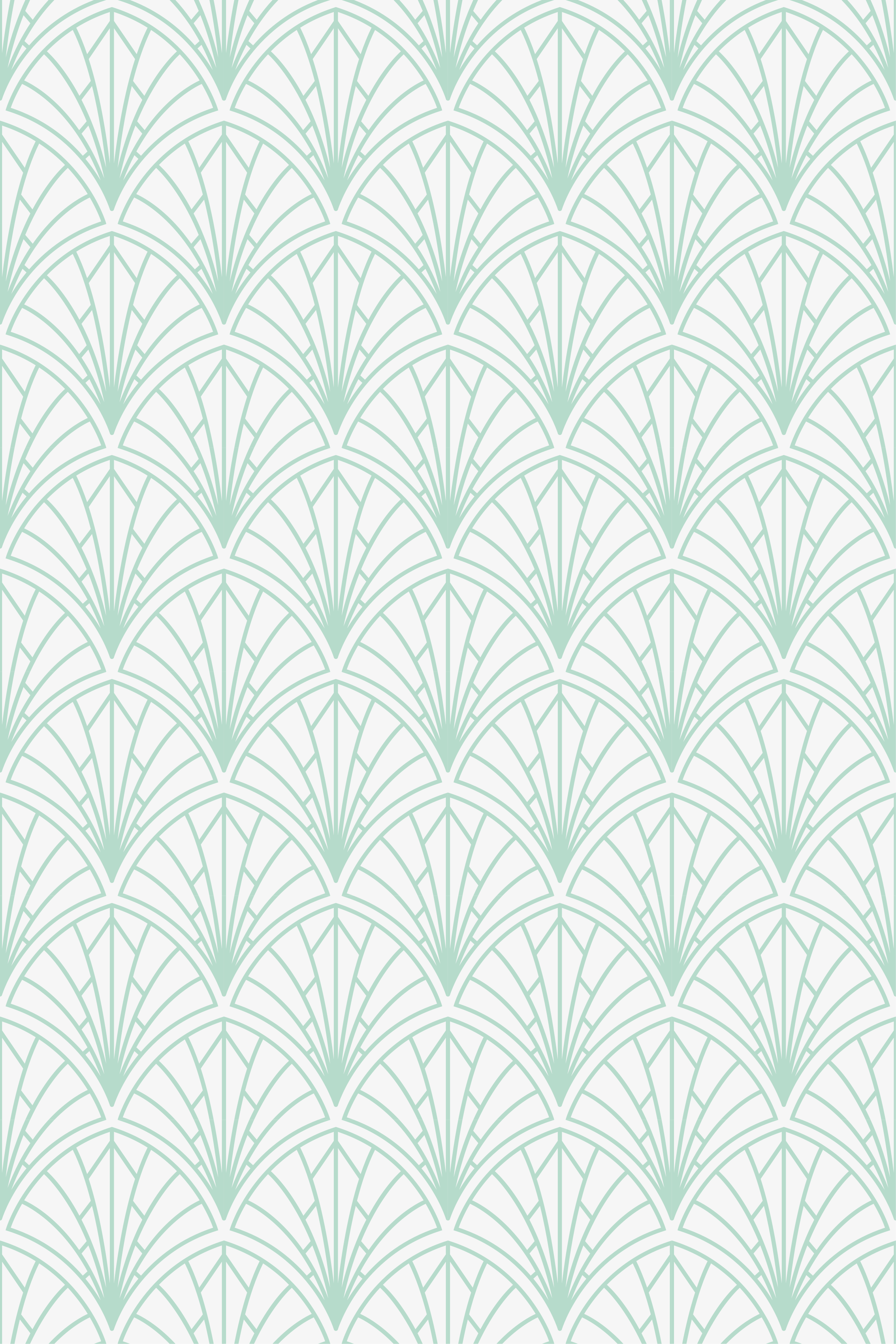 Nordic vinyl carpet light aquamarine leaves white - TenStickers