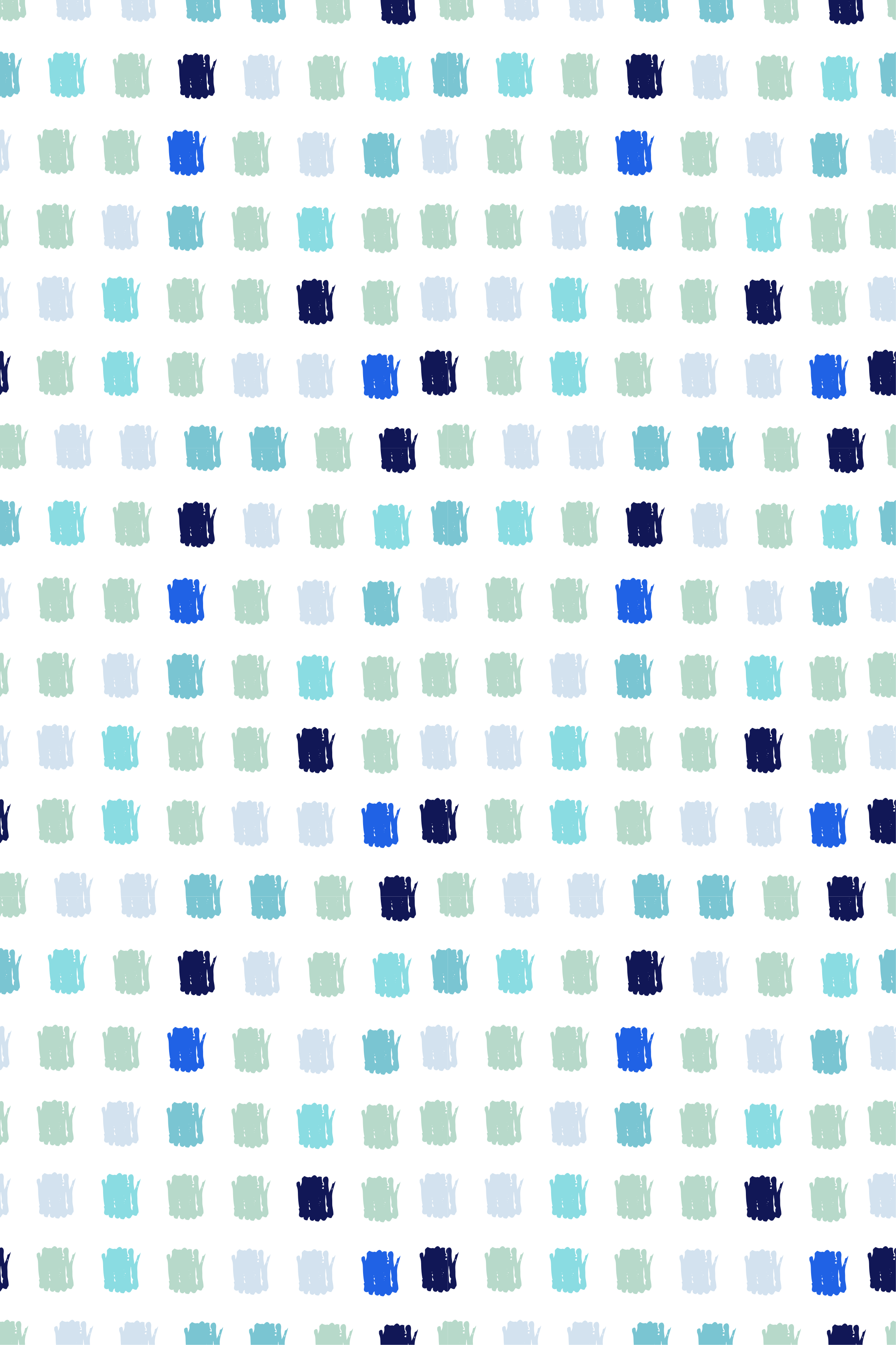 Nordic vinyl carpet with blue paint strokes - TenStickers