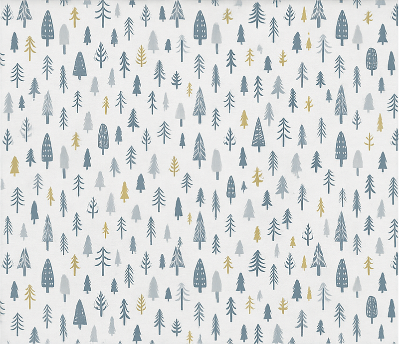 Nordic vinyl carpet nordic winter woodland design - TenStickers